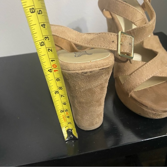 Brash La Wedge Platform Sandals Women Sz. 6.5 Tan - Picture 6 of 12